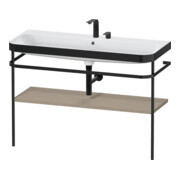 Duravit Meuble lavabo Happy D.2 Plus 117,5x49 cm, avec console, 2 trous, lin-1