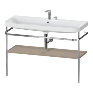 Duravit Meuble lavabo Happy D.2 Plus 117,5x49 cm, avec console, 2 trous, lin
