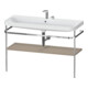 Duravit Meuble lavabo Happy D.2 Plus 117,5x49 cm, avec console, 2 trous, lin-1