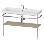 Duravit Meuble lavabo Happy D.2 Plus 117,5x49 cm, avec console, 2 trous, lin