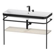 Duravit Meuble lavabo Happy D.2 Plus 117,5x49 cm, avec console, 2 trous, taupe mat