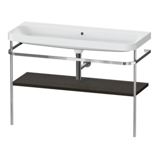 Duravit Meuble lavabo Happy D.2 Plus 117,5x49 cm, avec console, sans robinet, noyer teinté