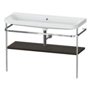 Duravit Meuble lavabo Happy D.2 Plus 117,5x49 cm, avec console, sans robinet, noyer teinté