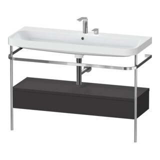 Duravit Meuble lavabo Happy D.2 Plus 117,5x49 cm, c/console, 1 tiroir, 2 trous, gris m