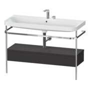 Duravit Meuble lavabo Happy D.2 Plus 117,5x49 cm, c/console, 1 tiroir, 2 trous, gris m
