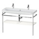 Duravit Meuble lavabo Happy D.2 Plus 117,5x49cm, 1 trou, avec console, blanc brillant-1