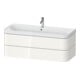 Duravit Meuble-lavabo Happy D.2 Plus 117,5x49cm, 2 tiroirs, 1 trou robinet, blanc brillant-1