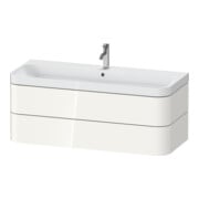 Duravit Meuble-lavabo Happy D.2 Plus 117,5x49cm, 2 tiroirs, 1 trou robinet, blanc brillant