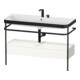 Duravit Meuble-lavabo Happy D.2 Plus 117,5x49cm, avec console, 1 tiroir, 2 trous, blanc brillant-1