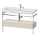 Duravit Meuble lavabo Happy D.2 Plus 117,5x49cm, avec console, 1 tiroir, 2 trous robinet, mat-1