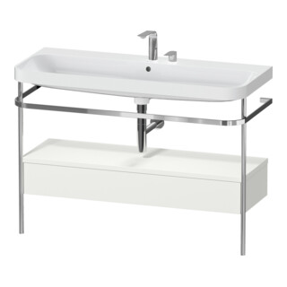 Duravit Meuble-lavabo Happy D.2 Plus 117,5x49cm, avec console, 1 tiroir, 2 trous robinet, sans trop-plein