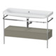 Duravit Meuble lavabo Happy D.2 Plus 117,5x49cm, avec console, 1 tiroir, sans trou robinet, gris mat-1