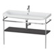 Duravit Meuble-lavabo Happy D.2 Plus 117,5x49cm, avec console, 1 trou, graphite mat-1