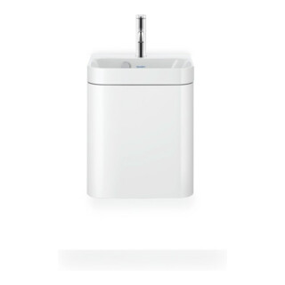 Duravit Meuble-lavabo Happy D.2 Plus 40x36 cm, 1 T, raccord g, avec trop-plein, blanc satiné