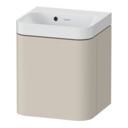 Duravit Meuble lavabo Happy D.2 Plus 40x36 cm, 1 T, raccord gauche, sans trop-plein, taupe mat