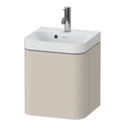 Duravit Meuble lavabo Happy D.2 Plus 40x36 cm, 1 tiroir, raccord droit, mitigeur, taupe mat