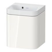 Duravit Meuble lavabo Happy D.2 Plus 40x36 cm, 1 tiroir, raccord droite, sans trop-plein, blanc brillant