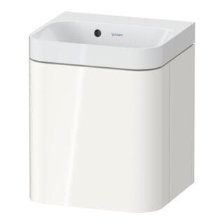 Duravit Meuble lavabo Happy D.2 Plus 40x36 cm, 1 tiroir, raccord gauche, sans trop-plein, blanc brillant