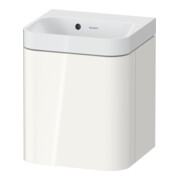 Duravit Meuble lavabo Happy D.2 Plus 40x36 cm, 1 tiroir, raccord gauche, sans trop-plein, blanc brillant