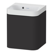 Duravit Meuble lavabo Happy D.2 Plus 40x36cm, 1 T, à droite, sans trou, graphite mat