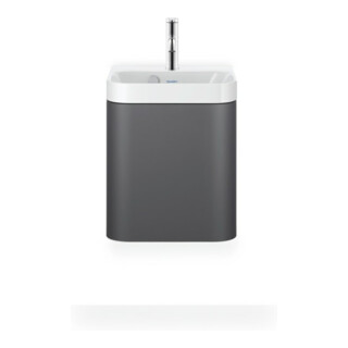 Duravit Meuble lavabo Happy D.2 Plus 40x36cm, 1 T, à gauche, avec HL, graphite mat
