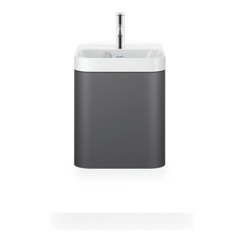 Duravit Meuble lavabo Happy D.2 Plus 40x36cm, 1 T, à gauche, avec HL, graphite mat