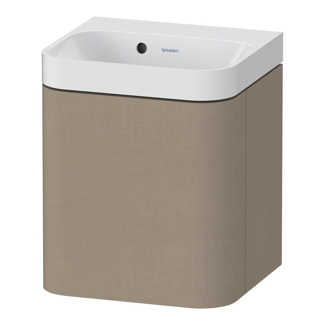 Duravit Meuble lavabo Happy D.2 Plus 40x36cm, 1 tiroir, raccord gauche, sans trop-plein, lin
