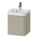 Duravit Meuble-lavabo Happy D.2 Plus 40x36cm, 1T, à droite, avec trop-plein, Tau mat-1