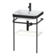 Duravit Meuble-lavabo Happy D.2 Plus 57,5x49 cm, 1 t, blanc mat, avec console-1