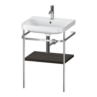 Duravit Meuble lavabo Happy D.2 Plus 57,5x49 cm, 1 T, noyer, avec console