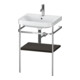 Duravit Meuble lavabo Happy D.2 Plus 57,5x49 cm, 1 T, noyer, avec console-1