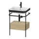 Duravit Meuble lavabo Happy D.2 Plus 57,5x49 cm, 1 trou, avec console, 1 tiroir-1