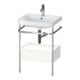 Duravit Meuble lavabo Happy D.2 Plus 57,5x49 cm, 1 trou, blanc mat, avec console, 1 tiroir-1