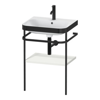 Duravit Meuble lavabo Happy D.2 Plus 57,5x49 cm, 1 trou, blanc mat, avec console