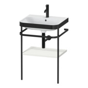 Duravit Meuble lavabo Happy D.2 Plus 57,5x49 cm, 1 trou, blanc mat, avec console