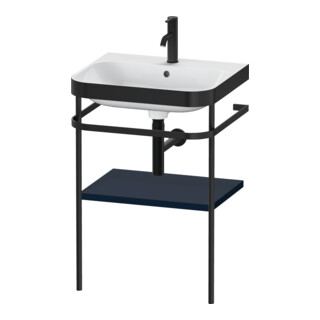 Duravit Meuble lavabo Happy D.2 Plus 57,5x49 cm, 1 trou, bleu mat, avec console