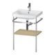 Duravit Meuble lavabo Happy D.2 Plus 57,5x49 cm, 1 trou, méditerranée, avec console-1