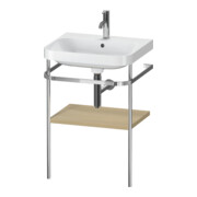 Duravit Meuble lavabo Happy D.2 Plus 57,5x49 cm, 1 trou, méditerranée, avec console