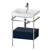 Duravit Meuble lavabo Happy D.2 Plus 57,5x49 cm, 1 trou robinet, blanc mat, avec console, 1 tiroir