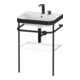 Duravit Meuble lavabo Happy D.2 Plus 57,5x49 cm, 2 trous, blanc mat, avec console-1