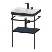 Duravit Meuble lavabo Happy D.2 Plus 57,5x49 cm, 2 trous, bleu mat, avec console
