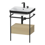 Duravit Meuble lavabo Happy D.2 Plus 57,5x49 cm, 2 trous, Me E, avec console, 1 tiroir