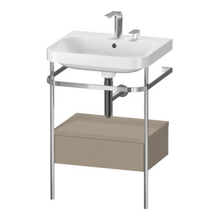 Duravit Meuble lavabo Happy D.2 Plus 57,5x49 cm, 2 trous, sans console, 1 tiroir