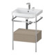 Duravit Meuble lavabo Happy D.2 Plus 57,5x49 cm, 2 trous, sans console, 1 tiroir-1