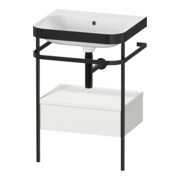 Duravit Meuble-lavabo Happy D.2 Plus 57,5x49 cm, sans trop-plein, 1 tiroir, avec console