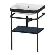 Duravit Meuble lavabo Happy D.2 Plus 57,5x49 cm, sans trou, bleu mat, avec console