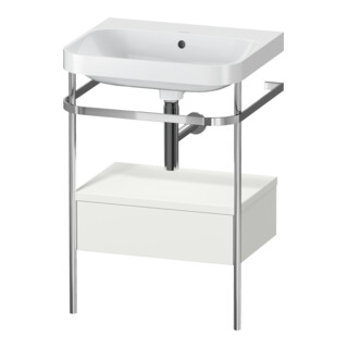 Duravit Meuble lavabo Happy D.2 Plus 57,5x49 cm, sans trou robinet, 1 tiroir