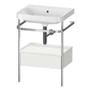 Duravit Meuble lavabo Happy D.2 Plus 57,5x49 cm, sans trou robinet, 1 tiroir