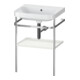 Duravit Meuble lavabo Happy D.2 Plus 57,5x49 cm, sans trou robinet, blanc mat, avec console-1