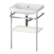 Duravit Meuble lavabo Happy D.2 Plus 57,5x49 cm, sans trou robinet, blanc mat, avec console